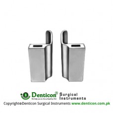 Lateral Blades Pair Fig. 1 Stainless Steel, Blade Size 60 x 60 mm